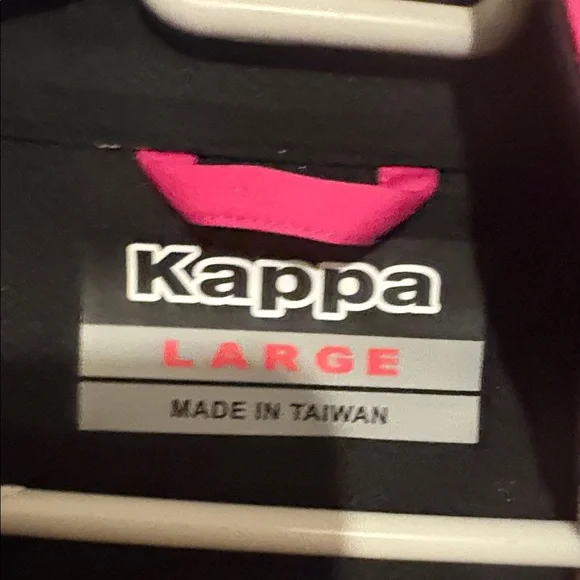 KAPPA Pink and White Women’s KOMBAT Track Jacket size Large - Picture 2 of 11